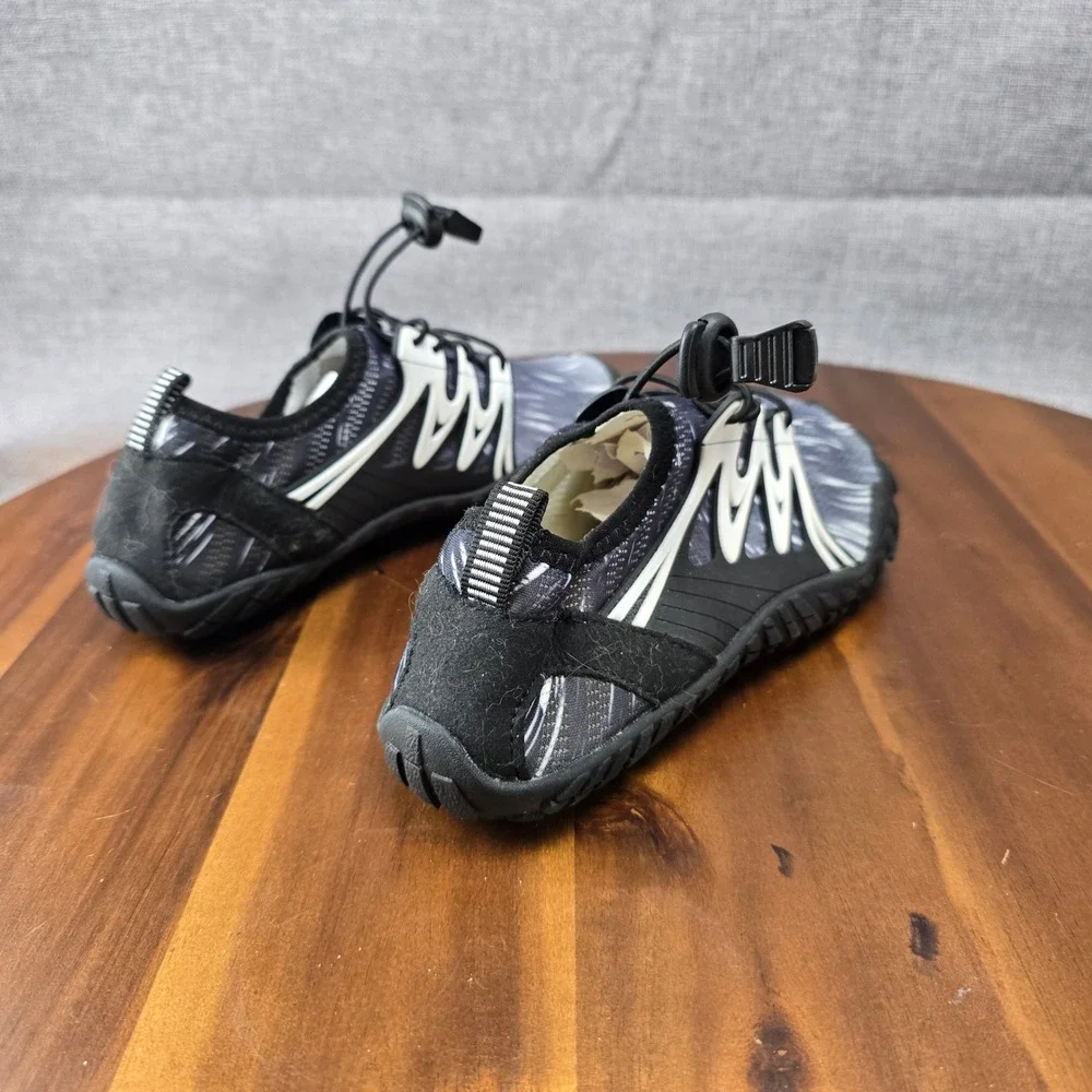 Kids Water Shoes Size 35 Gray & Black Beach Pool Swim Surf Quick Dry‎ Size 4